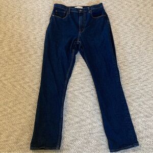 Abercrombie & Fitch Women's High Rise Jeans - Dark Blue